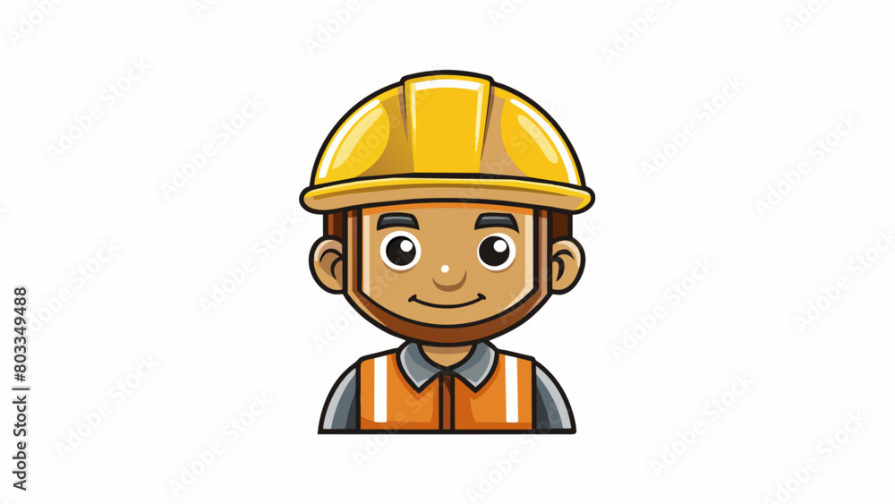 A safety helmet worn by a construction worker symbolizes insurance. The helmets sy and protective characteristics represent how insurance provides. Cartoon Vector A safety helmet worn by a construction worker symbolizes insurance. The helmets sy and protective characteristics represent how insurance provides. Cartoon Vector