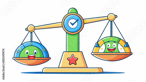 A scale Feedback can act as a scale showing us where we stand in terms of progress towards our goals. It can help us identify areas of improvement and. Cartoon Vector