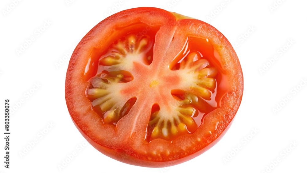 Tomato slice isolated on Transparent background. Tomato slice isolated on Transparent background.