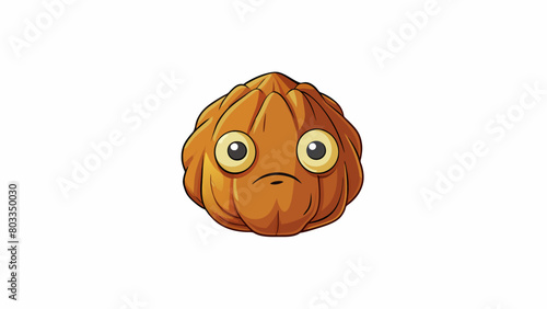 A small wrinkled vegetable with a reddishbrown skin and a dense yellowishwhite .. Cartoon Vector photo
