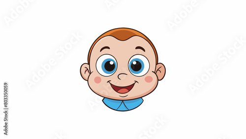 A soft toddlers cheek with dimples that deepen when they smile.. Cartoon Vector