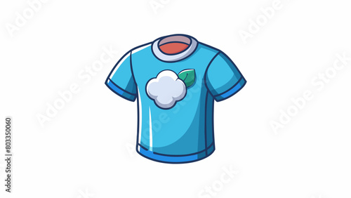 A soft cotton tshirt This finished good is a piece of clothing made of a light and breathable fabric. It has short sleeves a round neckline and a. Cartoon Vector