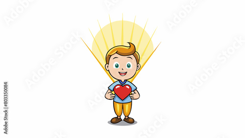 A son is like a beacon of light illuminating our darkest days and filling our hearts with warmth and love.. Cartoon Vector