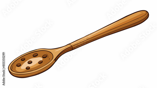 A sy wooden s with a chipped handle from countless batches of homemade cookies and soups stirred with love.. Cartoon Vector