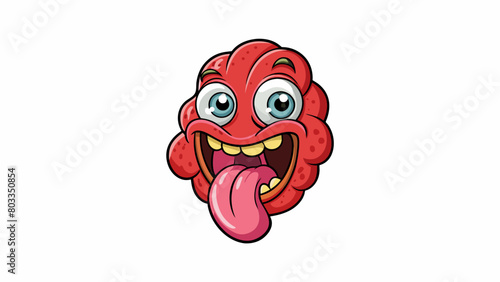 A versatile body part covered in small bumpy taste buds that plays a crucial role in our sense of taste.. Cartoon Vector