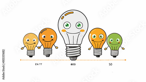 LED light bulbs These energyefficient light bulbs consume less electricity and have a longer lifespan compared to traditional incandescent bulbs. They. Cartoon Vector