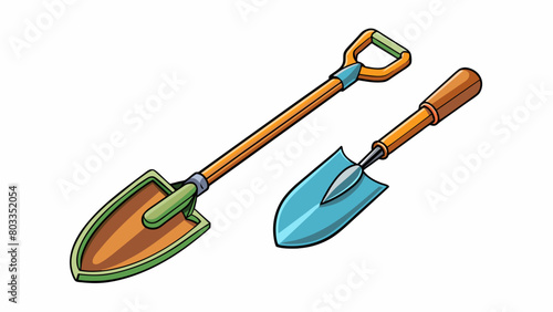 Regularly sharpening and oiling gardening tools such as shovels and shears to prevent rust and dullness. This process ensures that the tools will work. Cartoon Vector