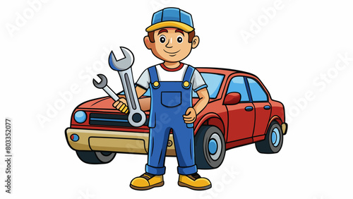Role of a mechanic A skilled technician who is responsible for repairing and maintaining vehicles. Mechanics should have a good understanding of. Cartoon Vector
