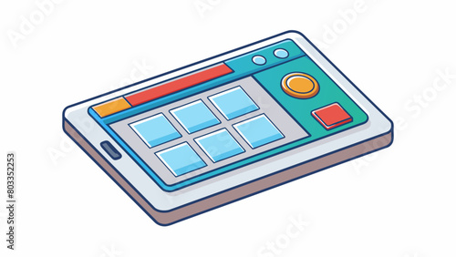  Streamlined and simple design with minimalistic user interface. Cartoon Vector