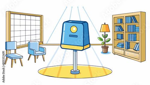 The light sensor responds to changes in its environment by automatically adjusting the brightness of the room ensuring a comfortable and welllit. Cartoon Vector