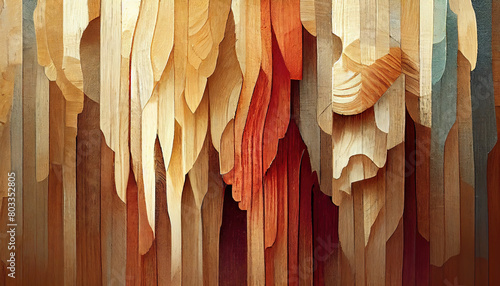 Wood shavings texture background photo
