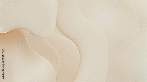 Cream white background with a wavy design in sixteen-ninths proportion photo