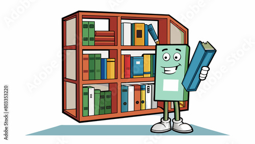 Upkeep of a bookshelf Consists of dusting and organizing books to prevent them from getting damaged or cluttered. It also involves periodically. Cartoon Vector