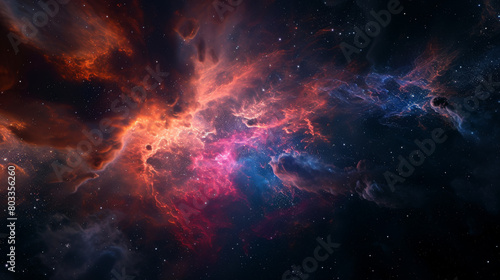 Celestial Symphony: Vibrant Nebula and Galactic Splendor in the Depths of Space © Keyser the Red Beard