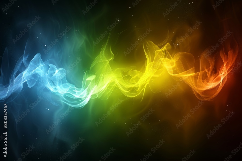Obraz premium Abstract rainbow lights digital art background for stunning and captivating visual designs