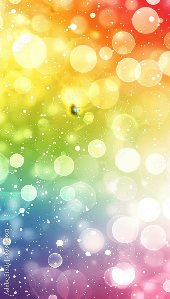 Vibrant abstract rainbow lights digital art background for a captivating and colorful display