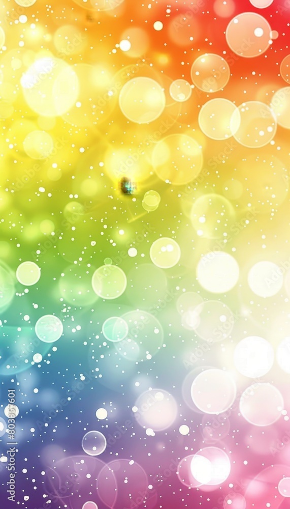 Fototapeta premium Vibrant abstract rainbow lights digital art background for a captivating and colorful display
