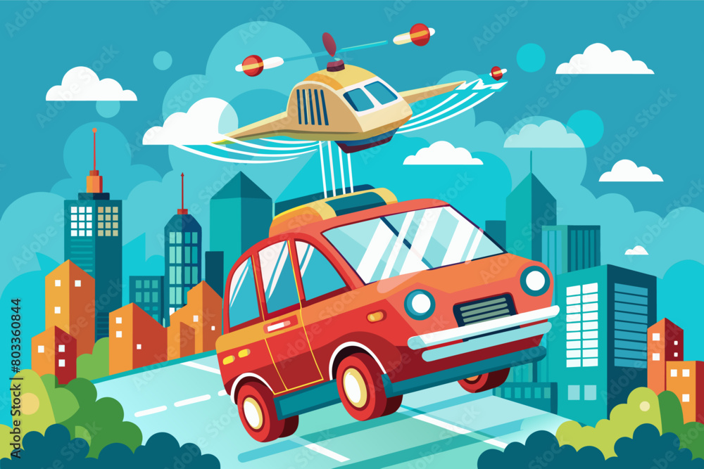 self-driving flying car that offers personalized, on-demand transportation