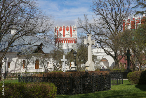 Novodevichy convent in spring. Moscow. Russia.  
April, 2024. photo