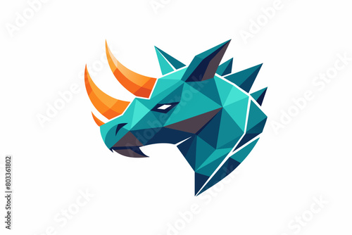 regal abstract rhino logo with a horn depicted by a sharp geometric form