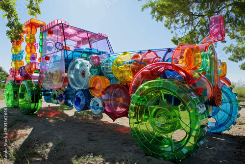 Recycled Plastic Toys Turned into Public Art Sculpture