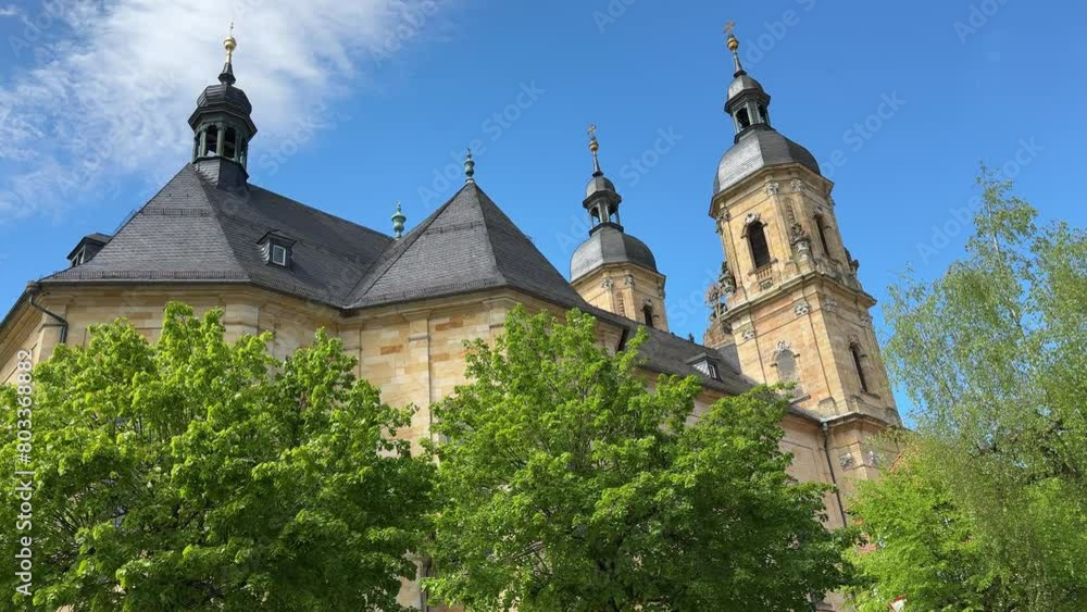 Basilika von Gößweinstein in der Fränkischen Schweiz in Bayern, Deutschland, 4k Basilika von Gößweinstein in der Fränkischen Schweiz in Bayern, Deutschland, 4k