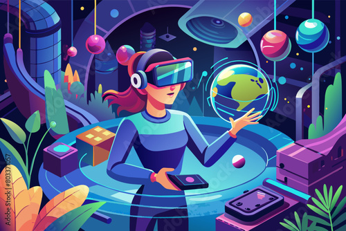 An immersive virtual reality experience with realistic haptic feedback