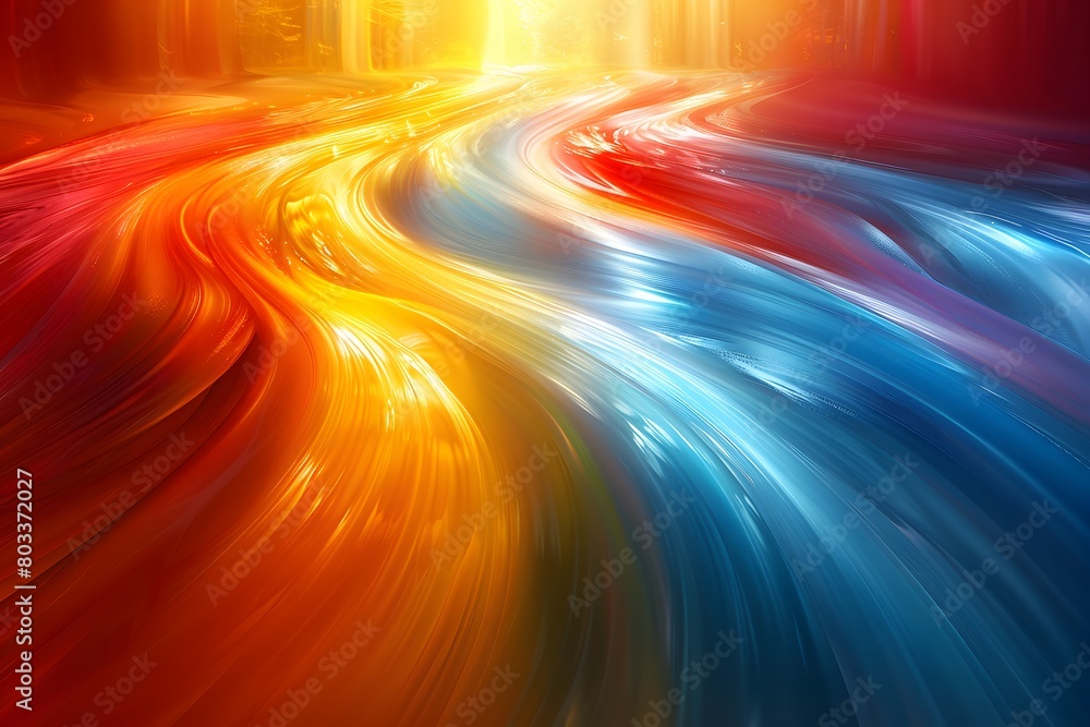An abstract 2D vector design composed of vibrant, intertwining ribbons in iridescent neon colors. An abstract 2D vector design composed of vibrant, intertwining ribbons in iridescent neon colors.