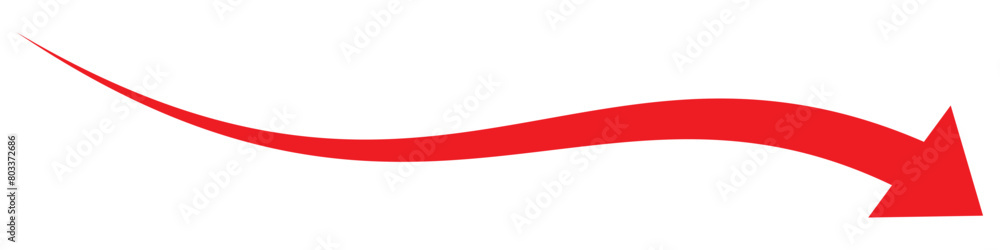 Long arrow icon . Red horizontal single arrow. right red long arrow . Vector illustration. Long arrow icon . Red horizontal single arrow. right red long arrow . Vector illustration.