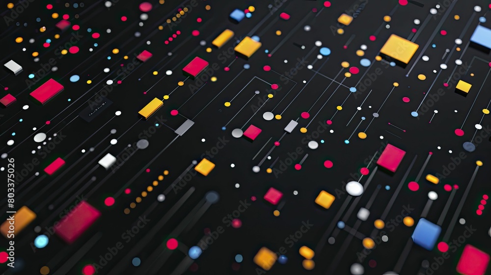 Machine learning algorithms visualized through minimalist paper cutouts ...