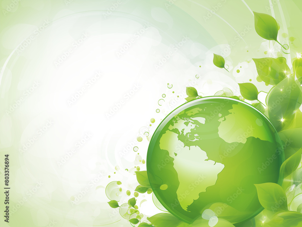 Vibrant Green Earth - Ecology and Sustainability Concept Vibrant Green Earth - Ecology and Sustainability Concept