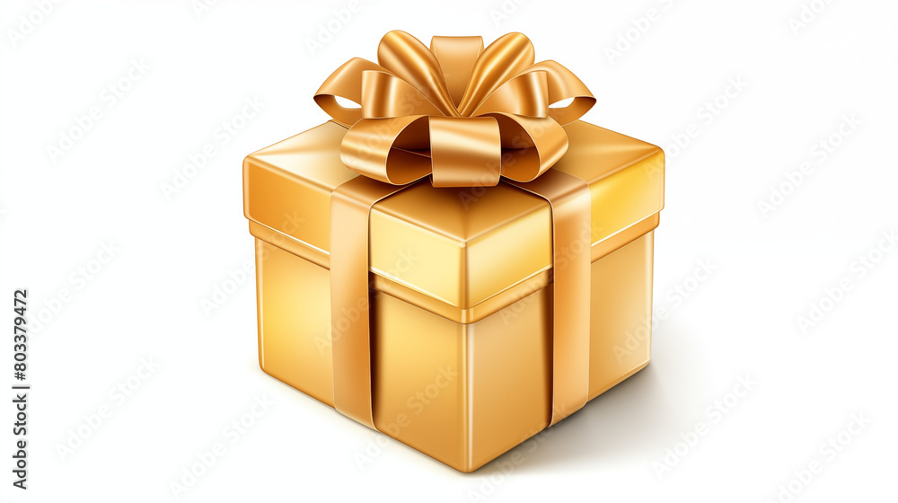 Elegant Present Icon, Sophisticated design, Metallic colors, Front view, No specific imitation, Elegant, Luxurious, Stylish Elegant Present Icon, Sophisticated design, Metallic colors, Front view, No specific imitation, Elegant, Luxurious, Stylish