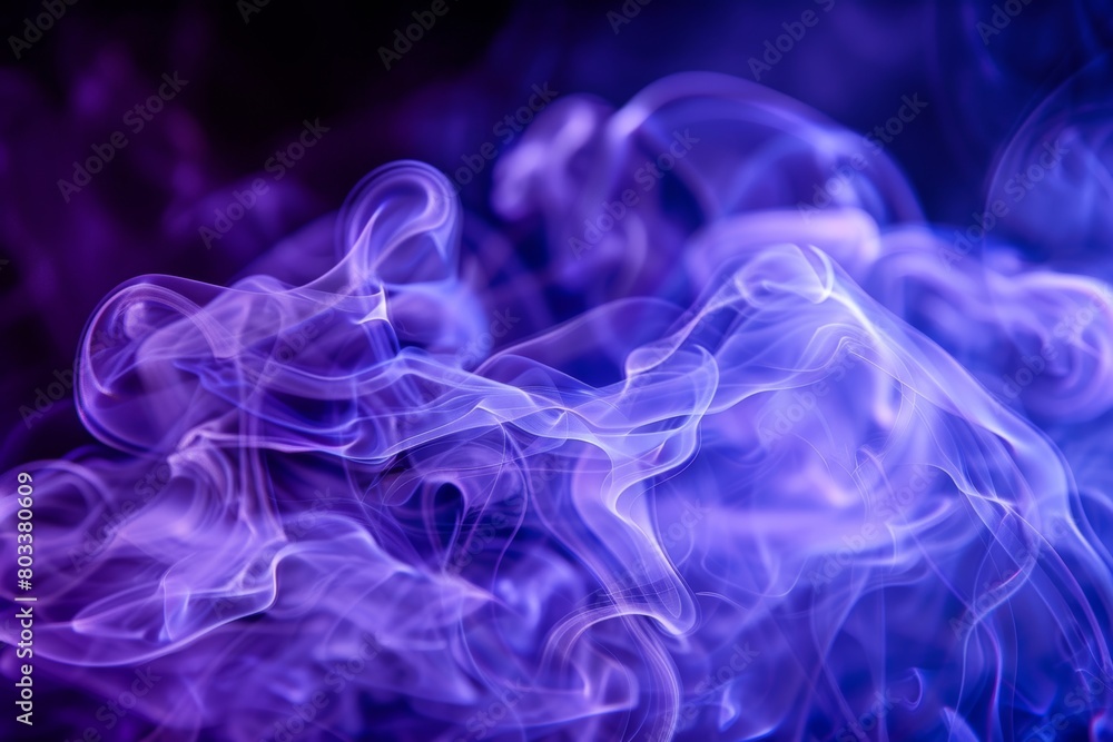 Mystical purple mist  abstract smoky fog in shades of purple for a captivating background