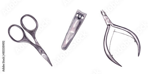 Quadro su tela Manicure tool set