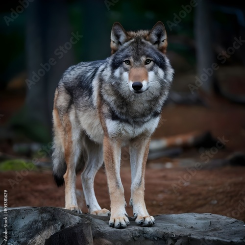gray wolf canis lupus © sasa