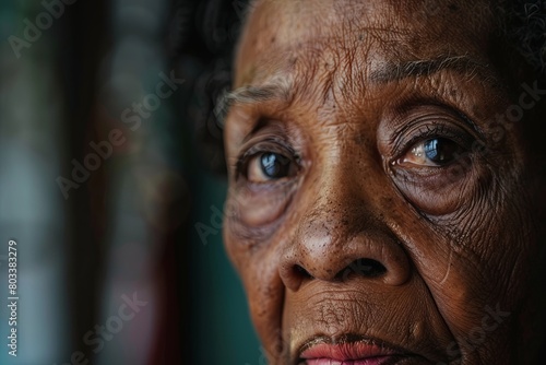 Portrait of a senior woman in a nursing home