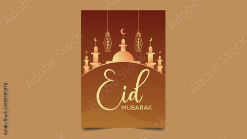 eid mubarak banner template design
