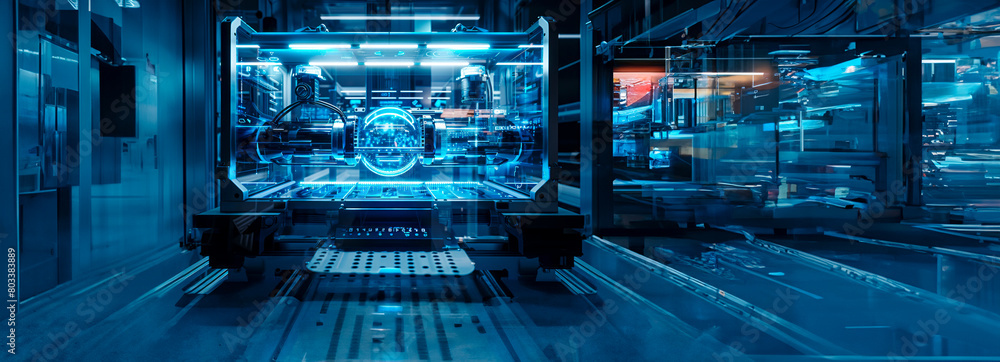 Translucent Cyber Blue AI Machines: Captivating Aerial Photography in Futuristic Film Studio Environment Translucent Cyber Blue AI Machines: Captivating Aerial Photography in Futuristic Film Studio Environment