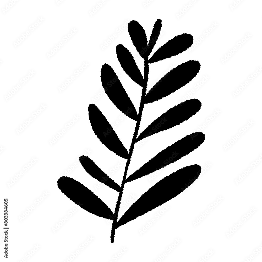 Silhouette of an ocean plant, underwater flora, seaweed. Vector illustration. Silhouette of an ocean plant, underwater flora, seaweed. Vector illustration.