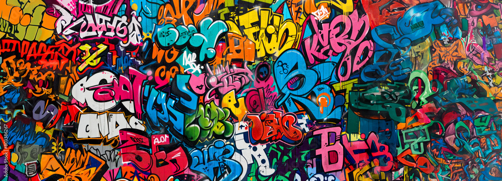 Urban Vibe: Capturing Street Culture and Contemporary Art in Vibrant Graffiti Patterns