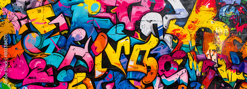 Wallpaper Mural Urban Street Art: Seamless Patterns Inspired by Vibrant Graffiti and Contemporary Art Movements Torontodigital.ca