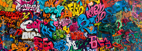 Urban Vibe: Capturing Street Culture and Contemporary Art in Vibrant Graffiti Patterns