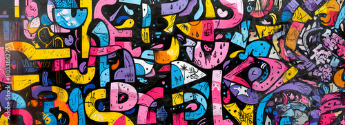 Urban Graffiti Fusion  A Seamless Blend of Street Culture and Contemporary Art Energized by Vibrant Creativity