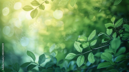 A Fresh Spring Leaves Background