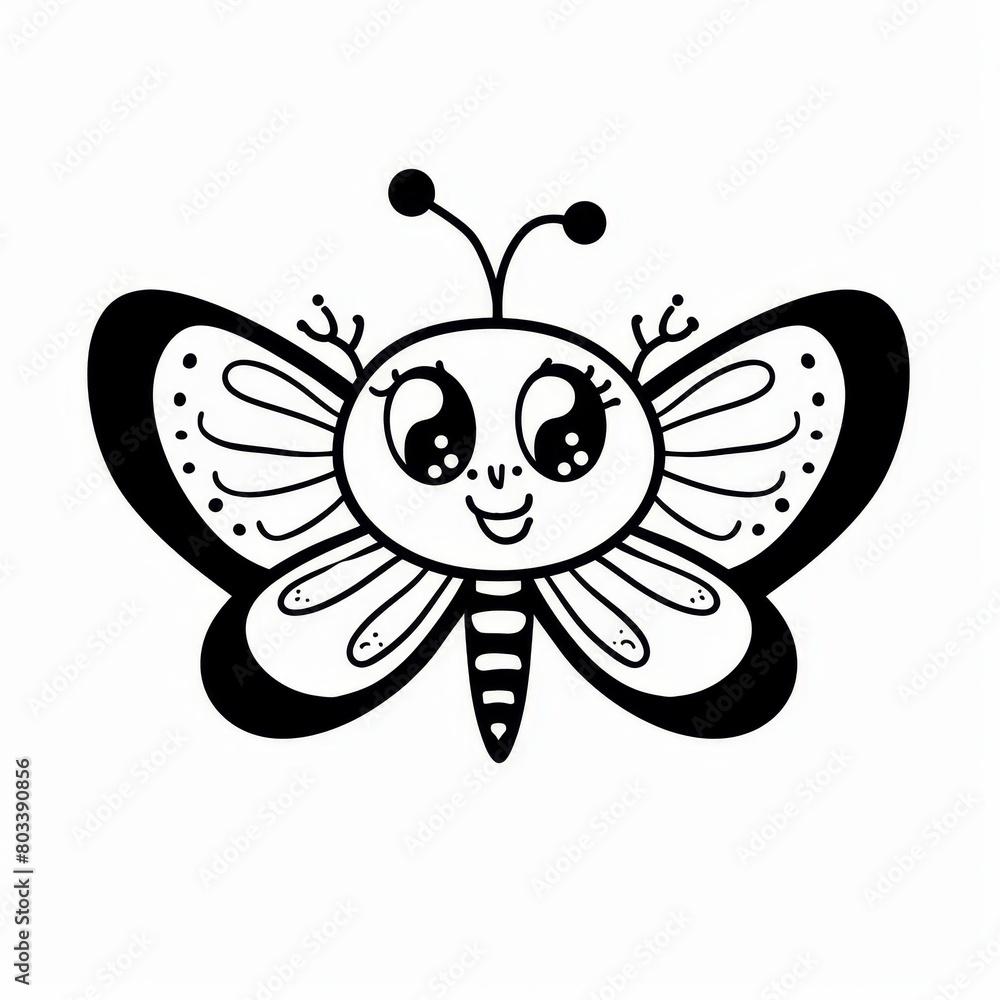 large eyes, cheerful smile White background large eyes, cheerful smile White background
