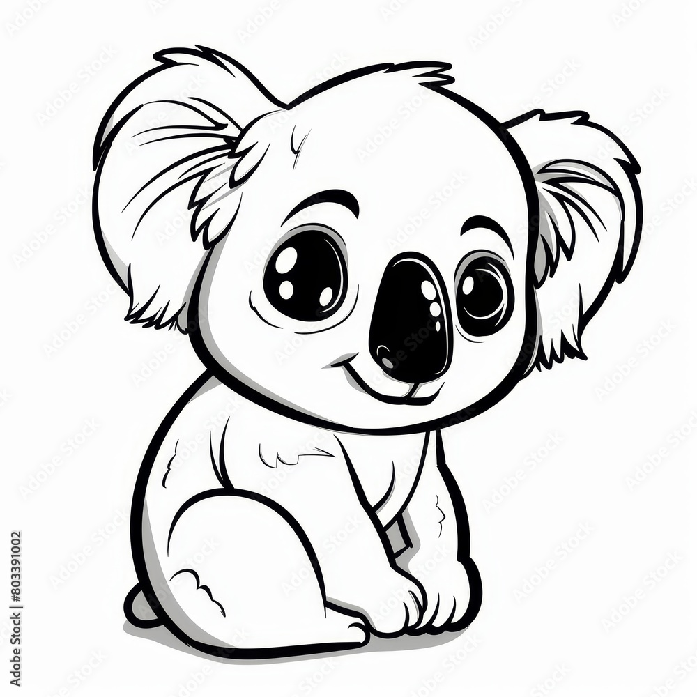 A koala crouching on the ground, cradling a baby koala with its paws A koala crouching on the ground, cradling a baby koala with its paws