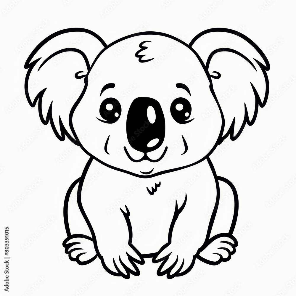 big-eyed, smiling face Sits before white background big-eyed, smiling face Sits before white background