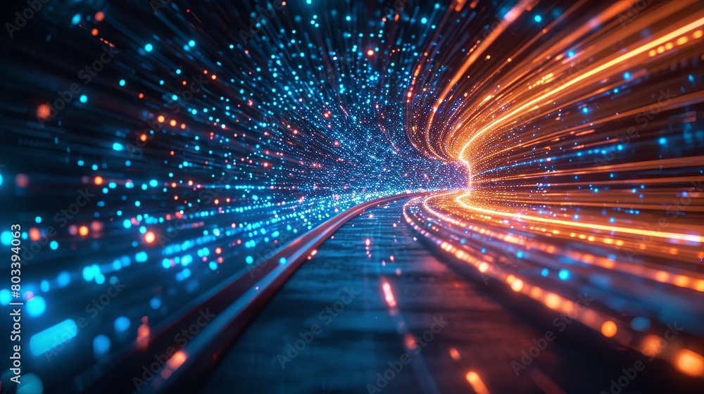 Fototapeta premium Abstract background cyberspace