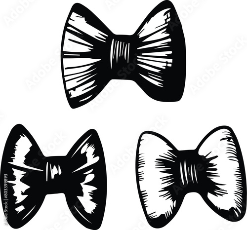 bow silhouette - Ribbon Bow tie photo