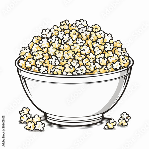 Cinema Snack Popcorn Vector
